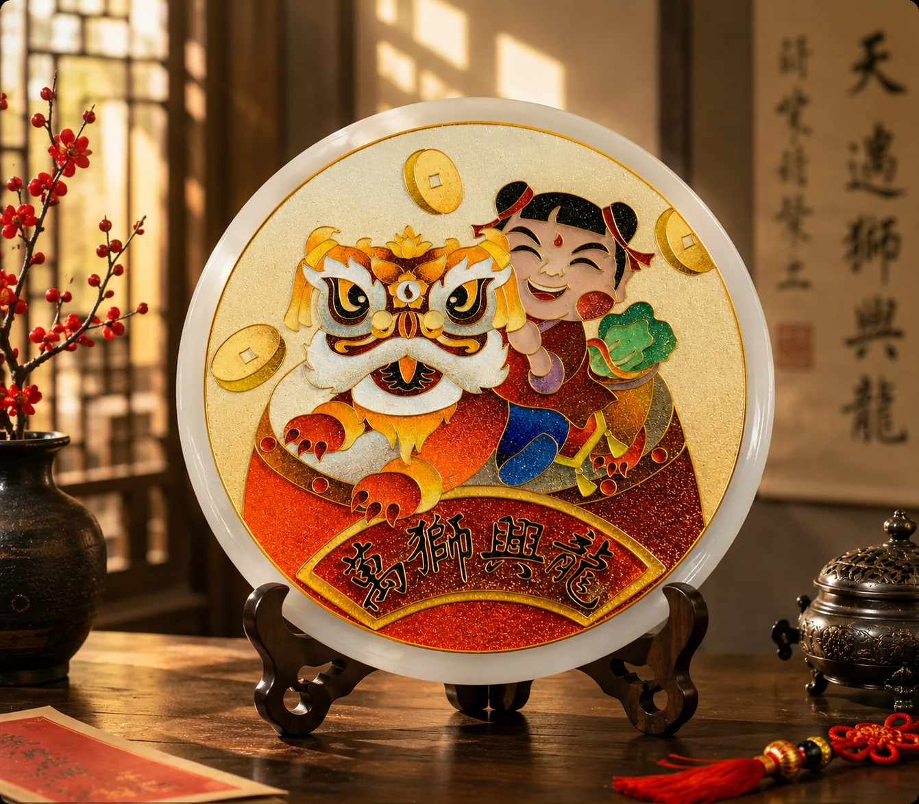 场景图-玉石-万狮兴龙-22cm-1280元
