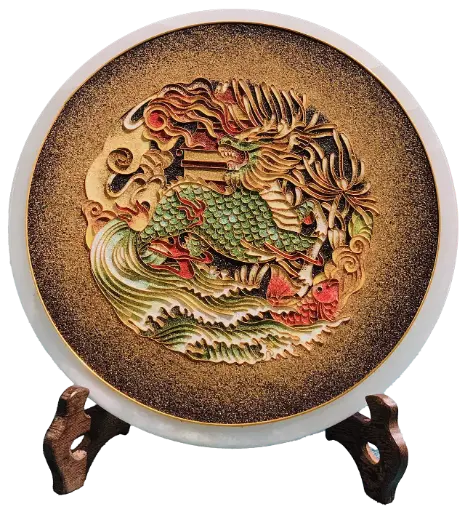 玉石.麒麟献瑞 (25cm, 左向)
