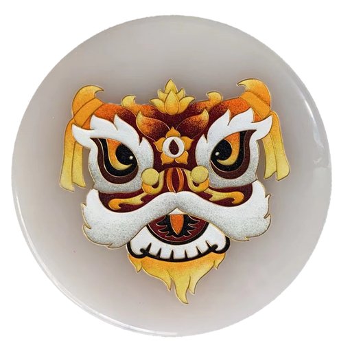 玉石.金狮瑞彩