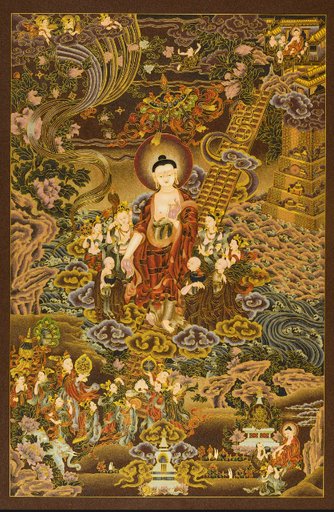 掐丝珐琅唐卡.佛登三十三重天 (精工)
