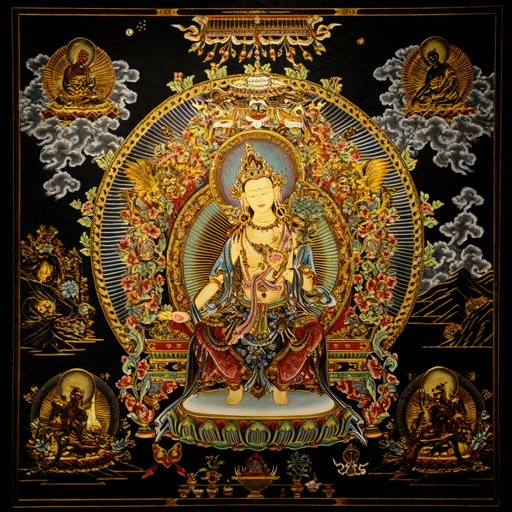 掐丝珐琅唐卡.未来佛（弥勒菩萨）
